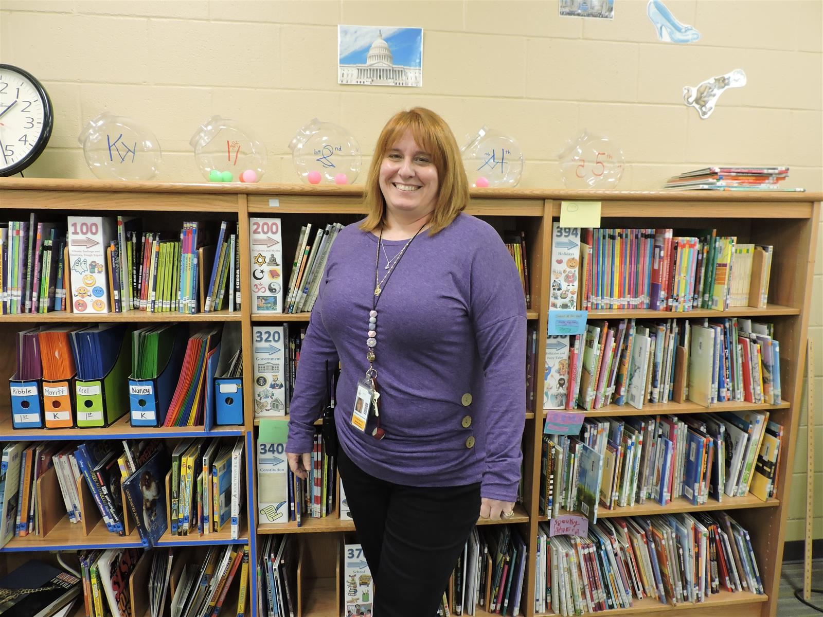 teacher smiling