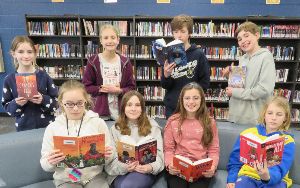 students with books