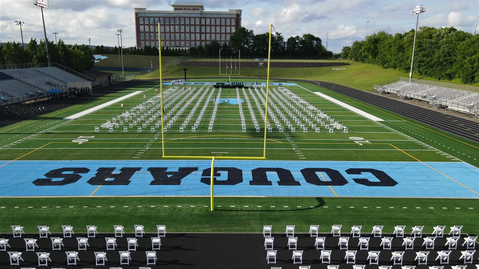 Graduation on the Football Field
