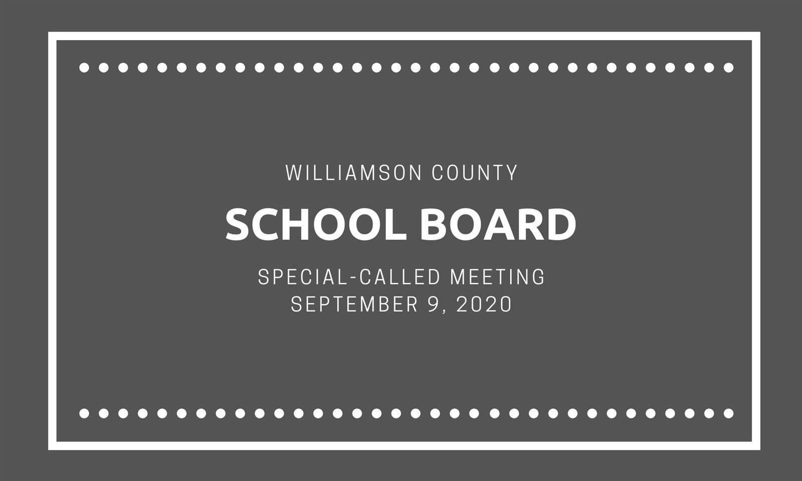 board Meeting September 9 