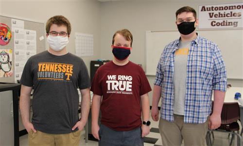 students in masks 