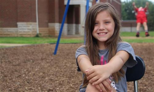 girl on playground 