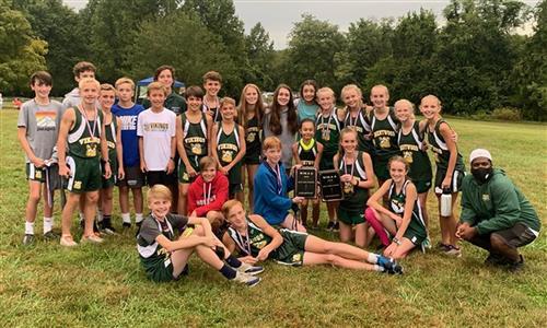 Brentwood Middle cross-country team 