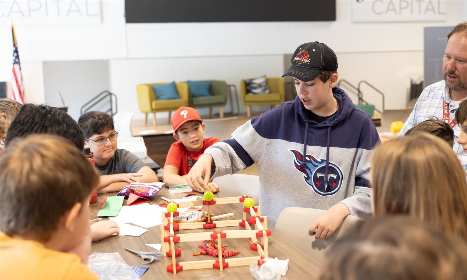 Students participate in a STEM camp