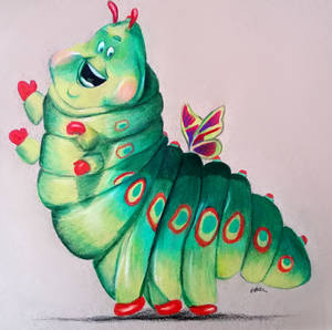 A fat German caterpillar