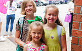  three girls smiling