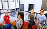  four students in the library