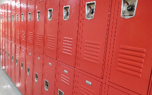  Red lockers