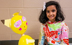  girl with yellow balloon creation