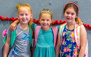  three girls smiling