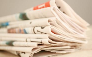 stack of newspapers