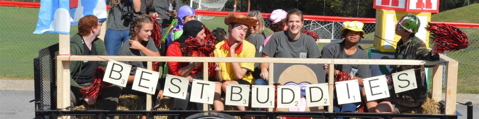 Best Buddies homecoming float
