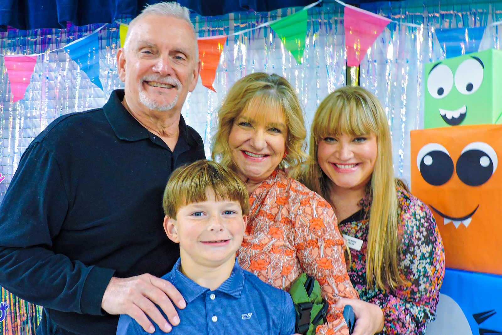 family smiling