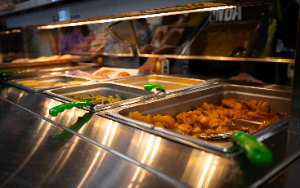  Food is ready to serve at the cafeteria