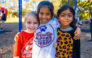  three girls at the playground