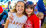  two girls smiling