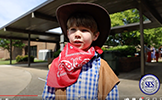  boy dressed as a cowboy