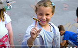  girl with a butterfly on her finger