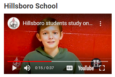  Student talking about a science project.