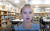  girl in the library