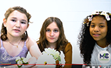  three girls talking