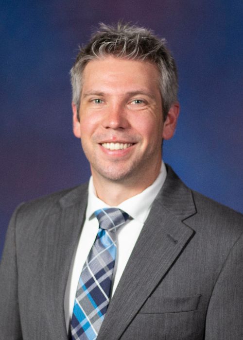 This is a school portrait of TSMS Principal, Jason Loudon.