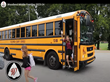  Students exiting bus on the first day