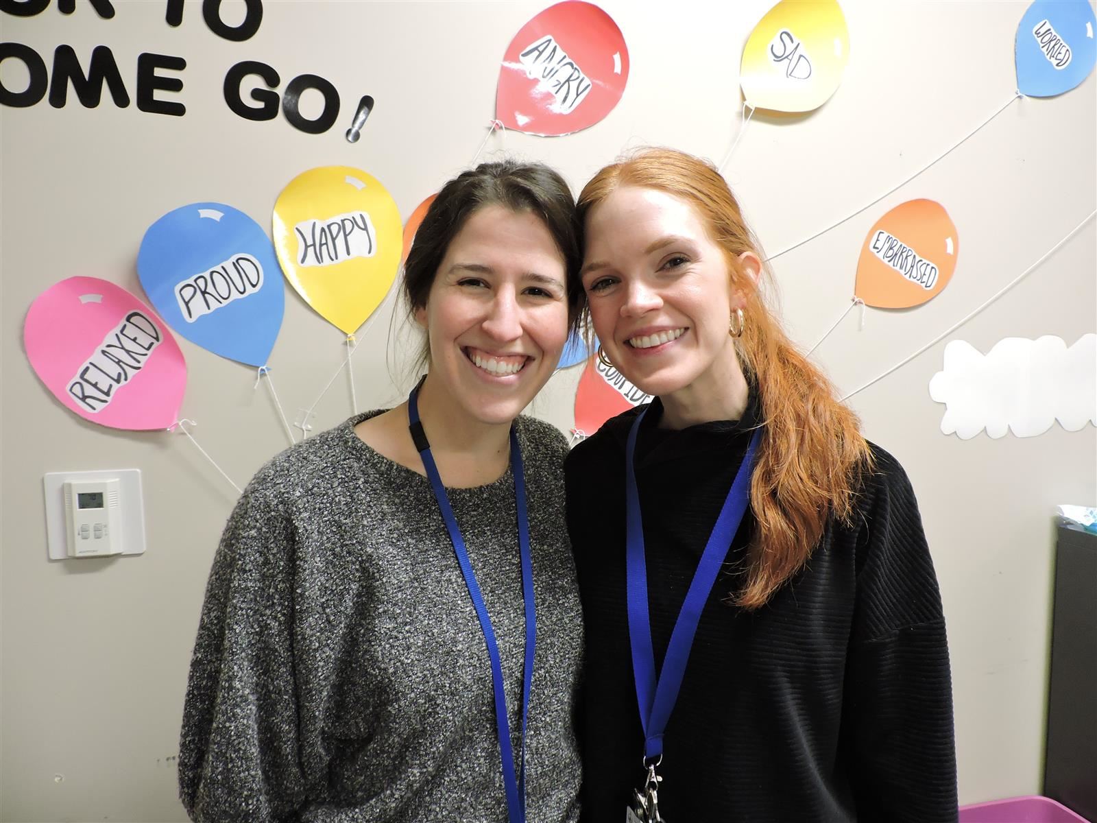 Two Pearre Creek School counselors.