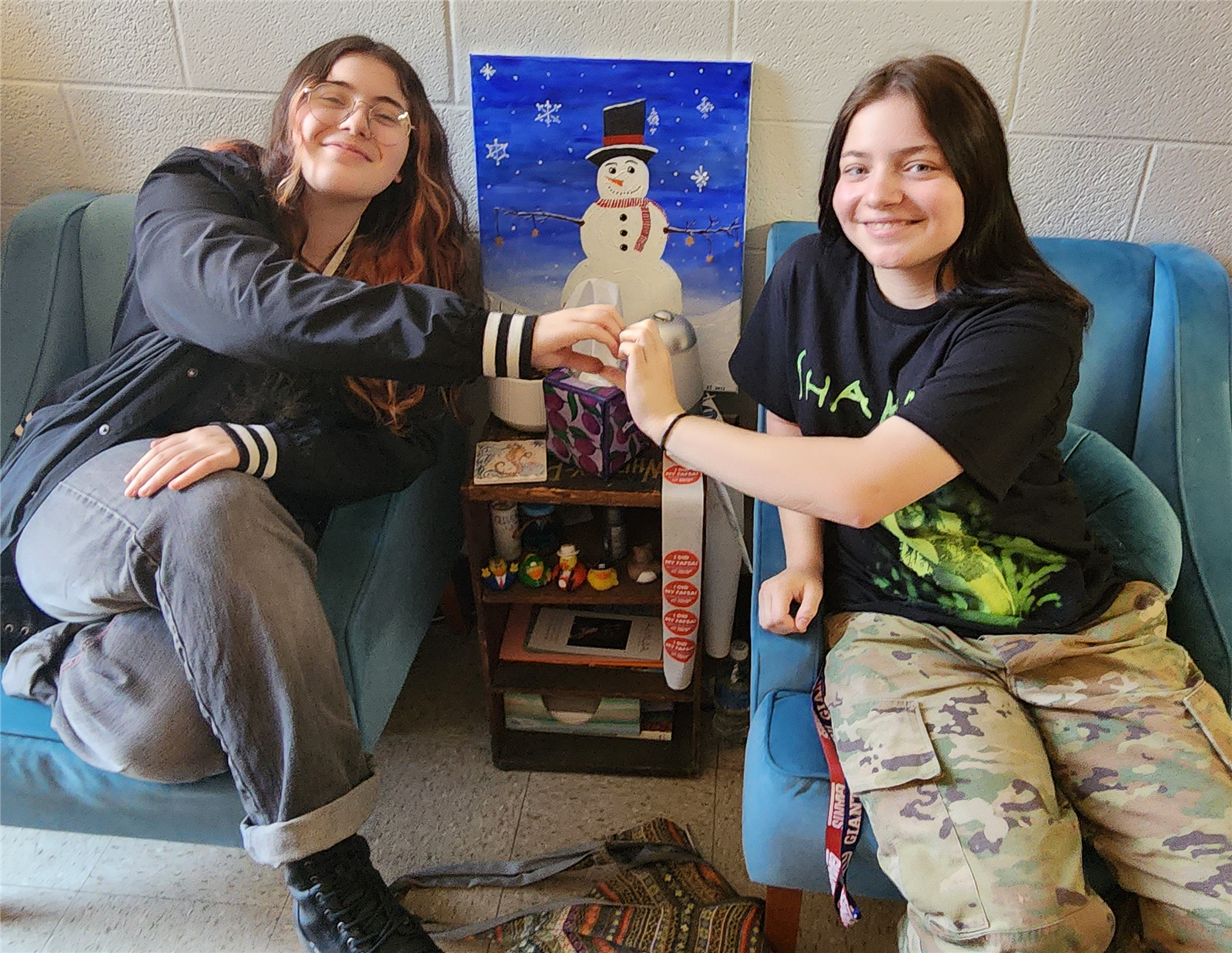 Students sitting together