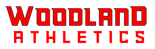 Warrior athletics logo reads Woodland Athletics