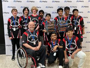 WMS Robotics teams pictured at VEX TN State Championship