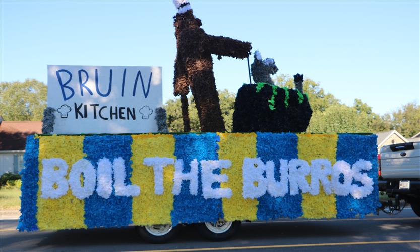 Brentwood High students celebrate during homecoming parade