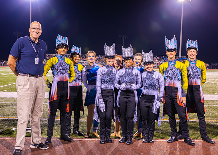 Jason with the BHS band