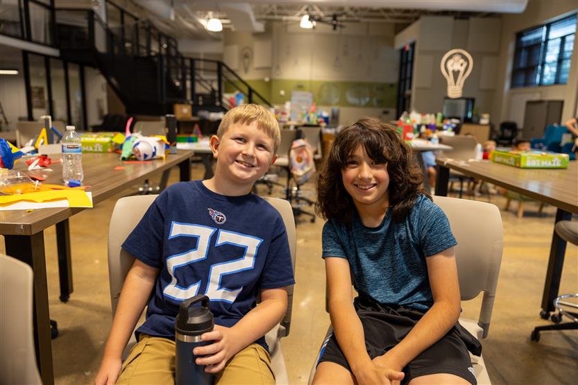 Students at a STEM Camp