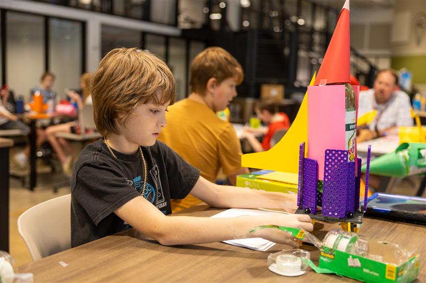 Students at a STEM Camp